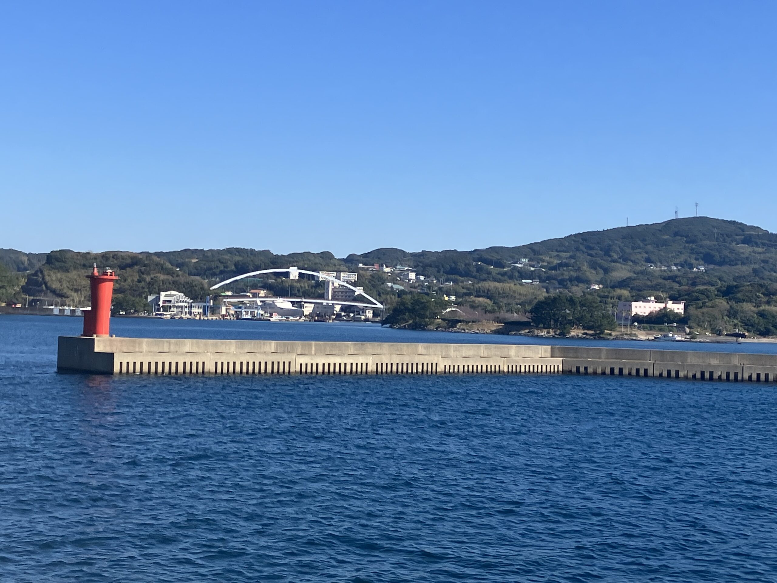 郷ノ浦港に到着