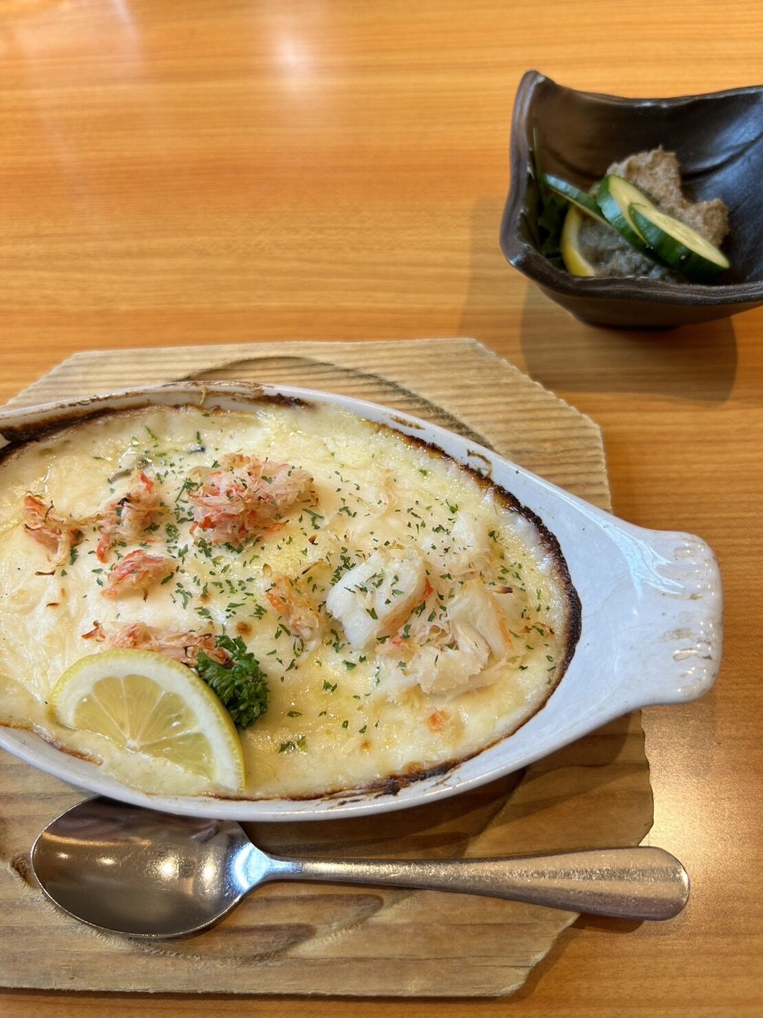 単品のかにグラタン・かにみそ