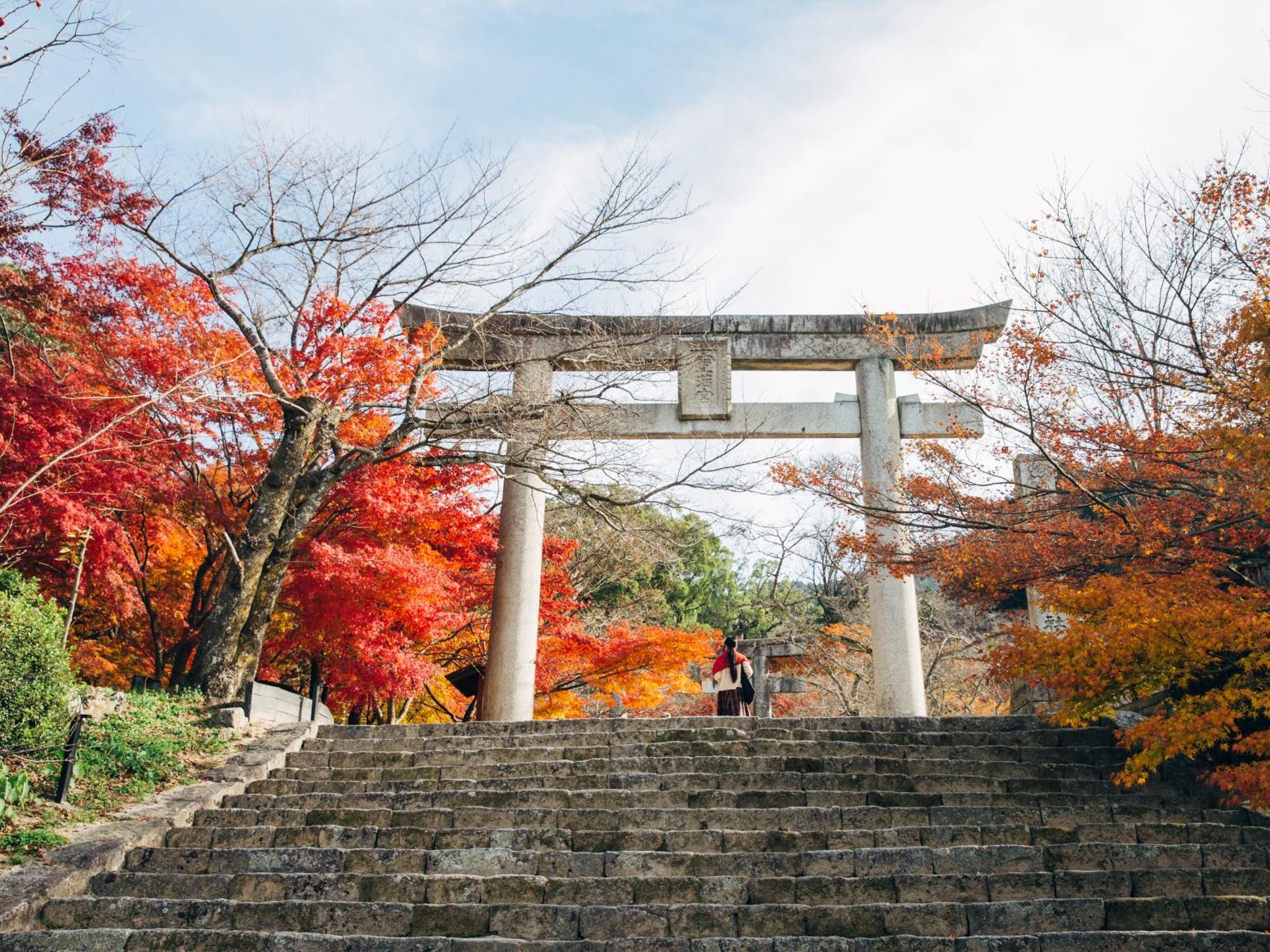 紅葉の竈門神社