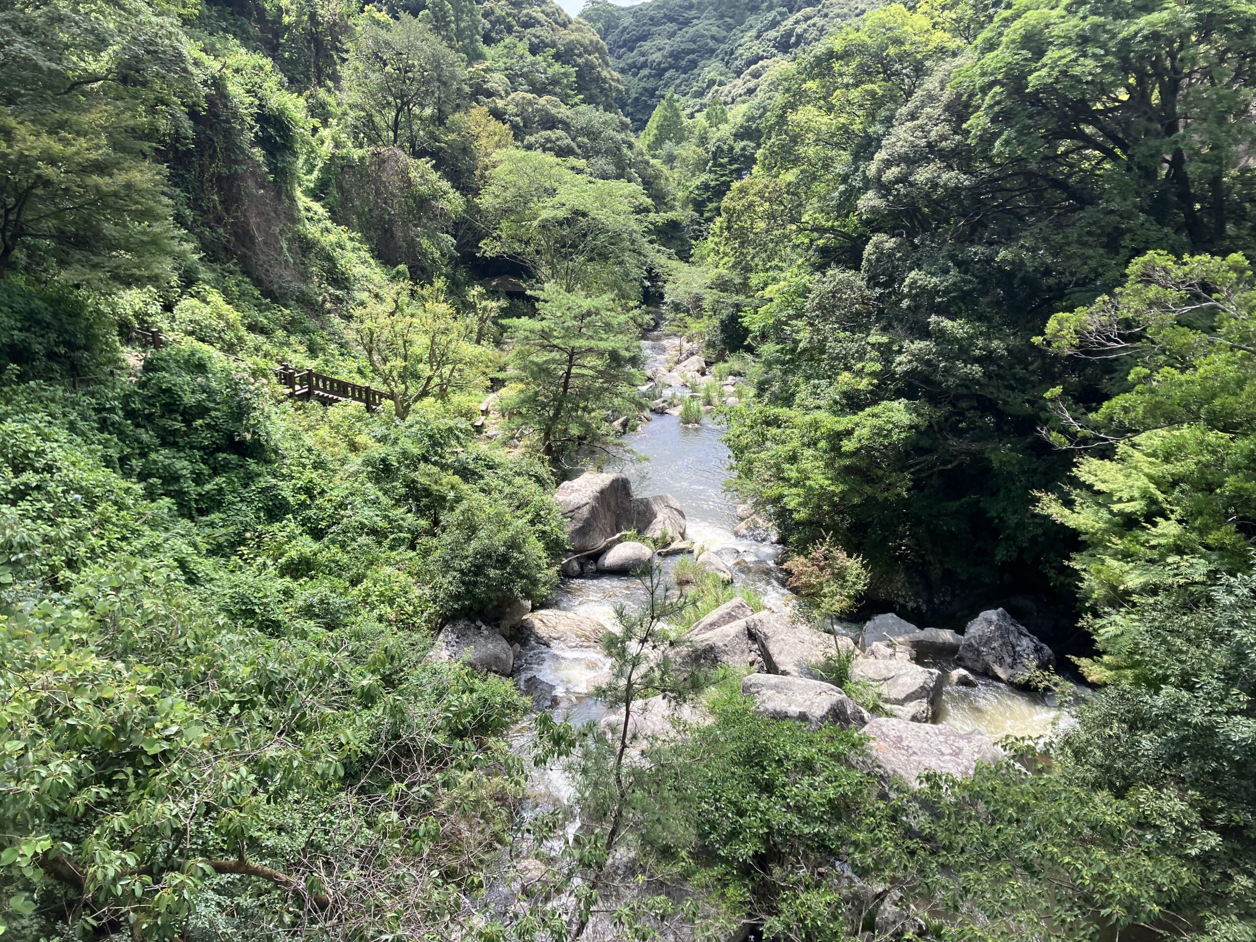 あじさい橋から下流景色