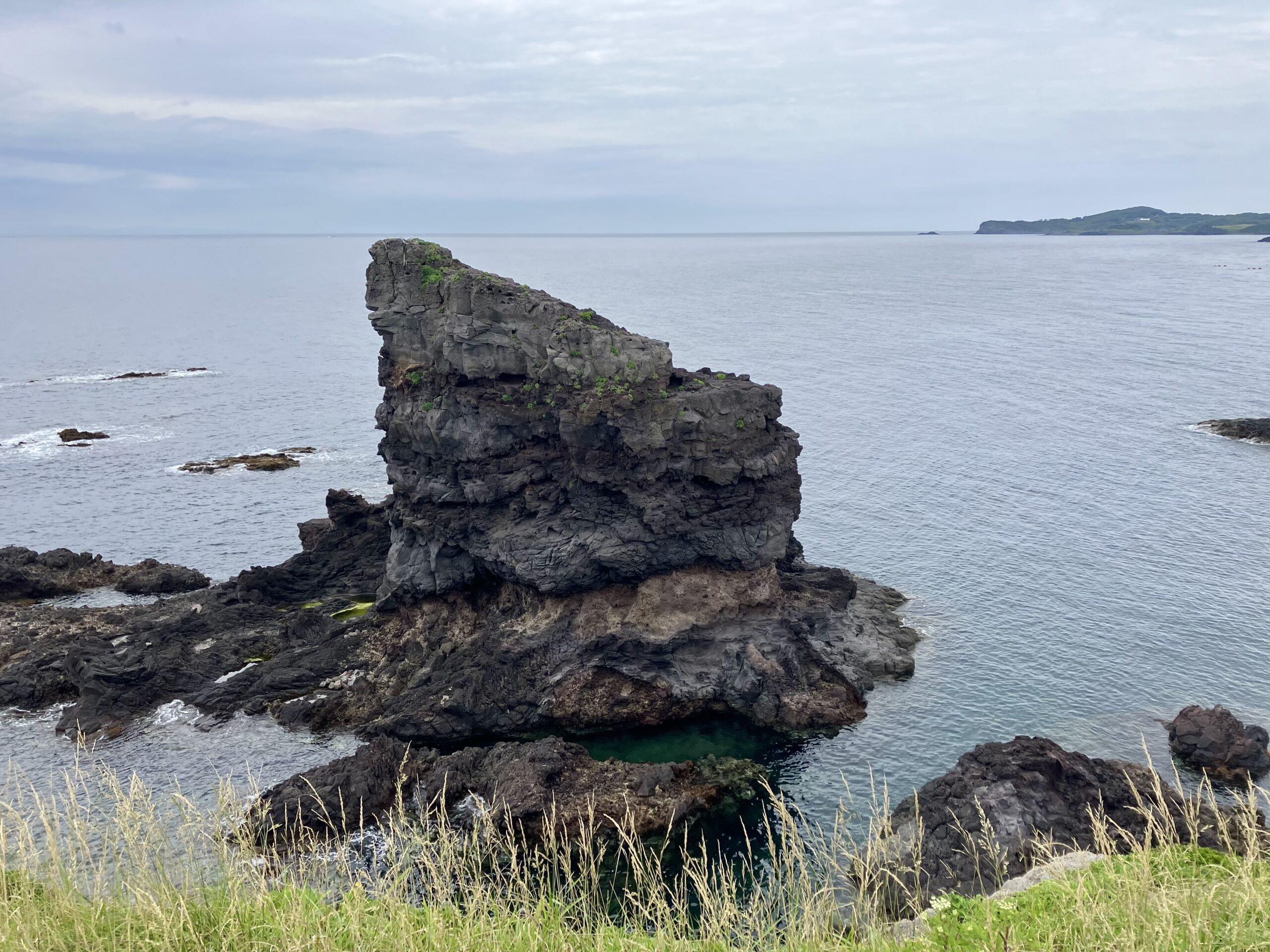 微笑むゴリラ岩