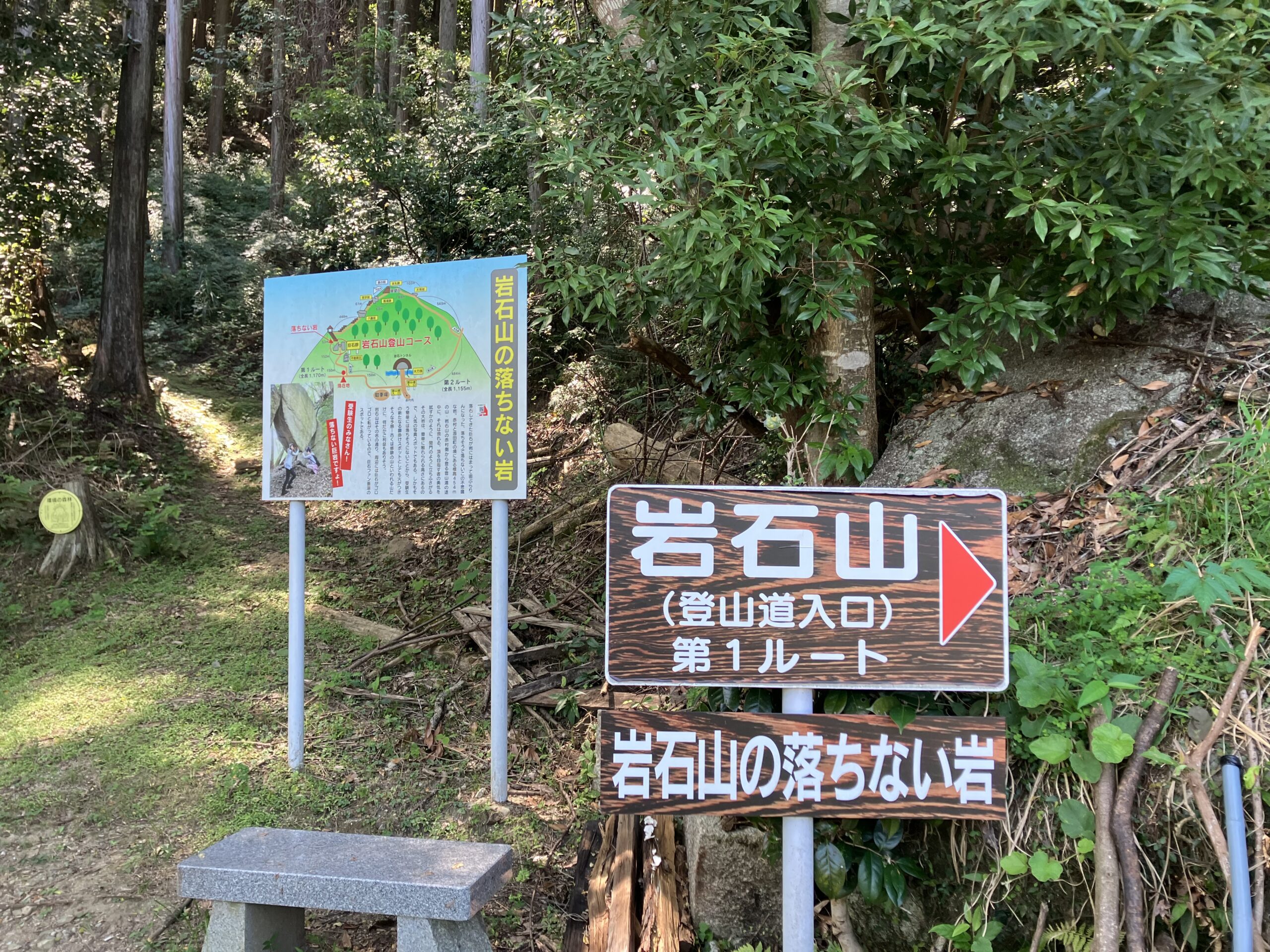 登山道スタート地点