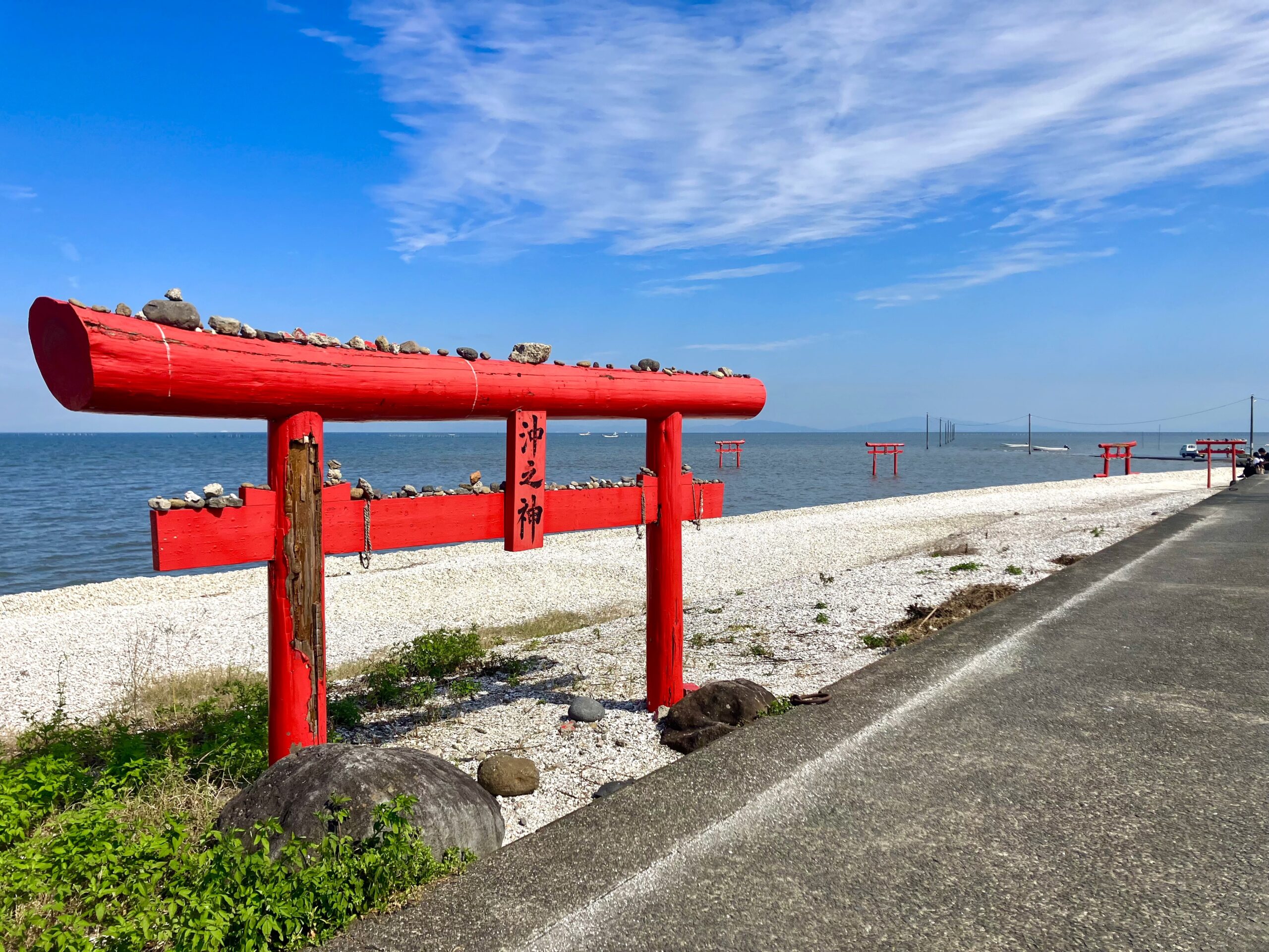 大魚神社の海中鳥居