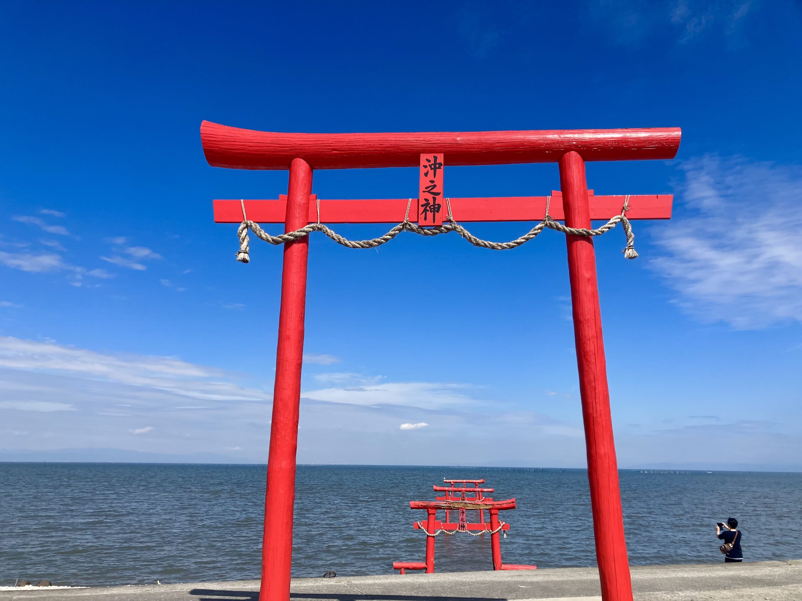 大魚神社の海中鳥居