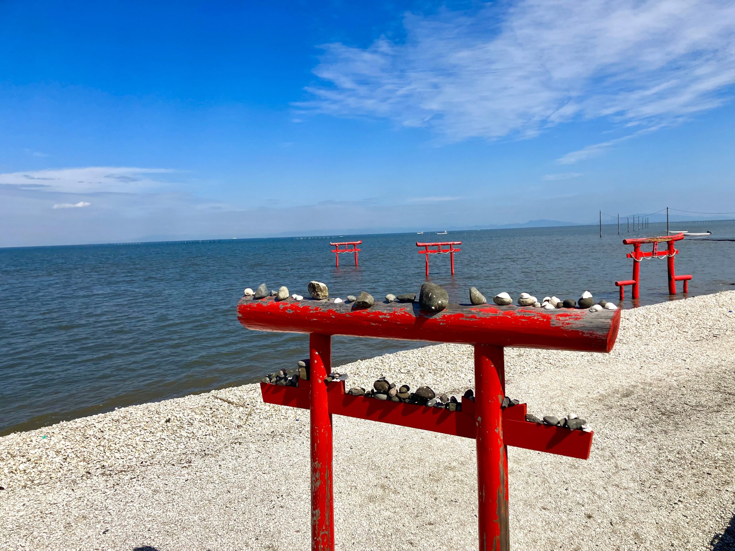 大魚神社の海中鳥居