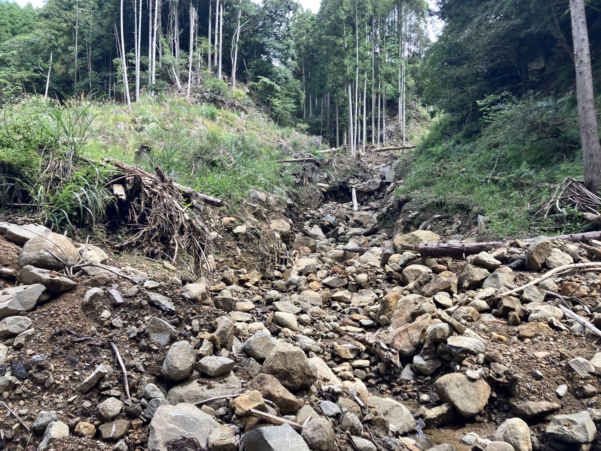 九州北部豪雨災害の爪痕