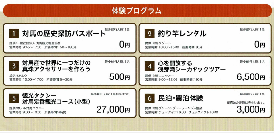体験プログラム